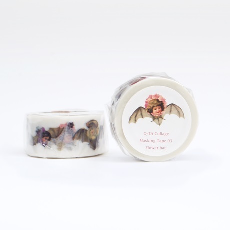 Q-TAコラージュマスキングテープFlower bat拍卖