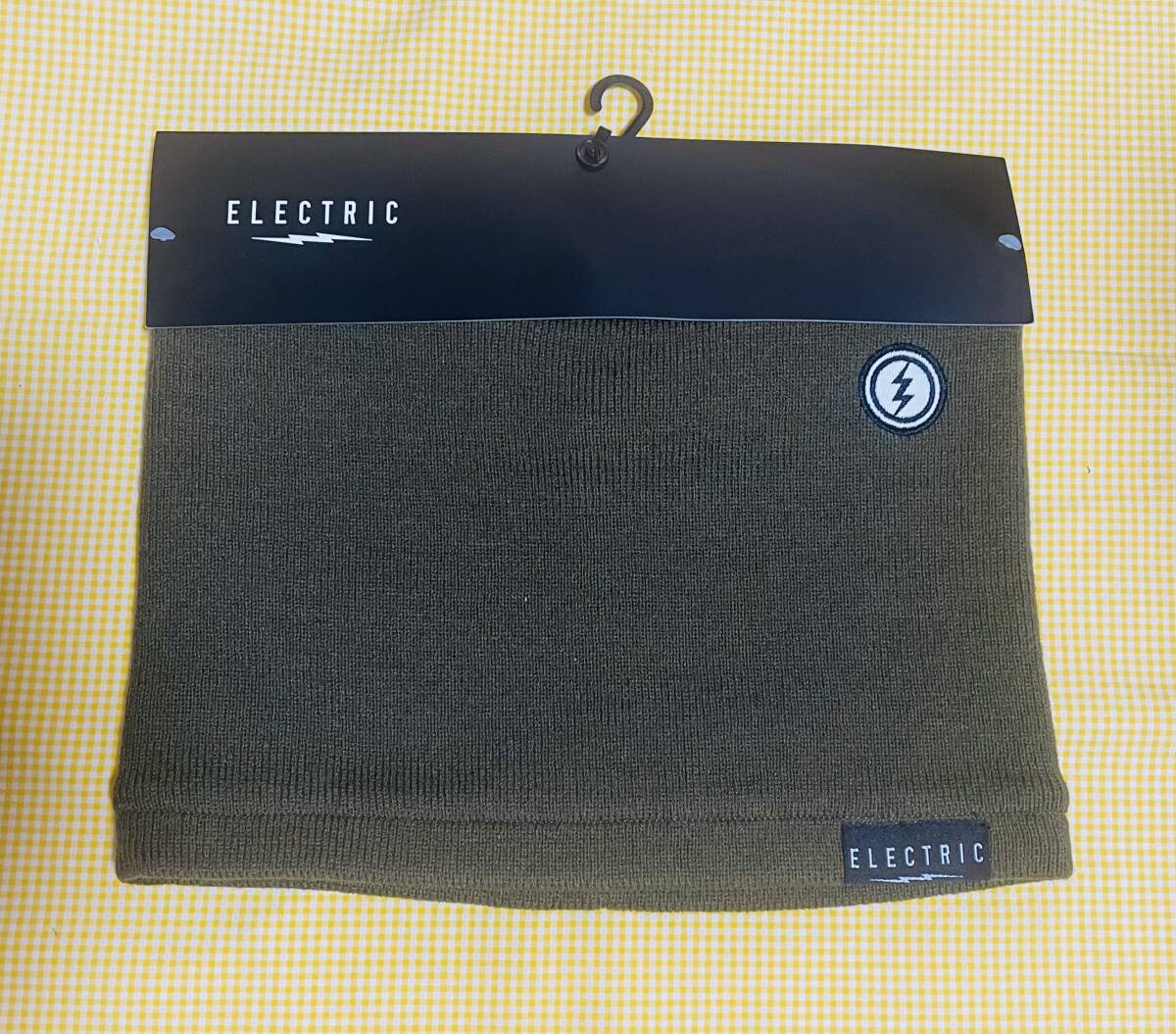【即決】新品・未使用 ELECTRIC KNIT NECKWARMER OLIVE ニットネックウォーマー オリーブ エレクトリック ロゴパッチ38%OFF拍卖