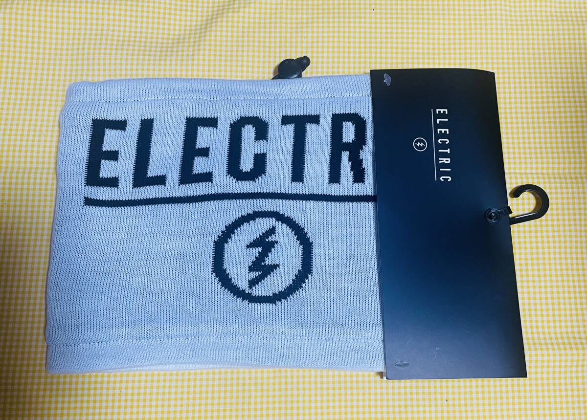 【即決】新品・未使用 ELECTRIC KNIT NECKWARMER WHITE ニットネックウォーマー ホワイト エレクトリック ロゴデザイン38%OFF拍卖