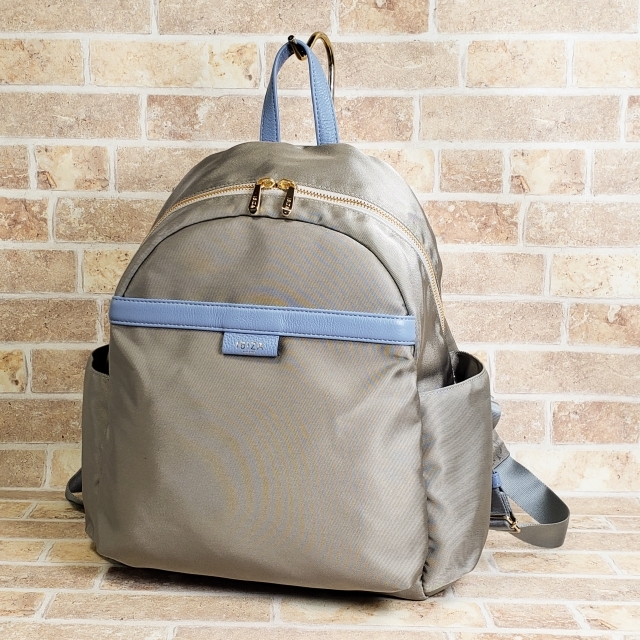 イビサ IBIZA ナイロン レザーコンビ バイカラー リュックサック 日本製 グレー系拍卖