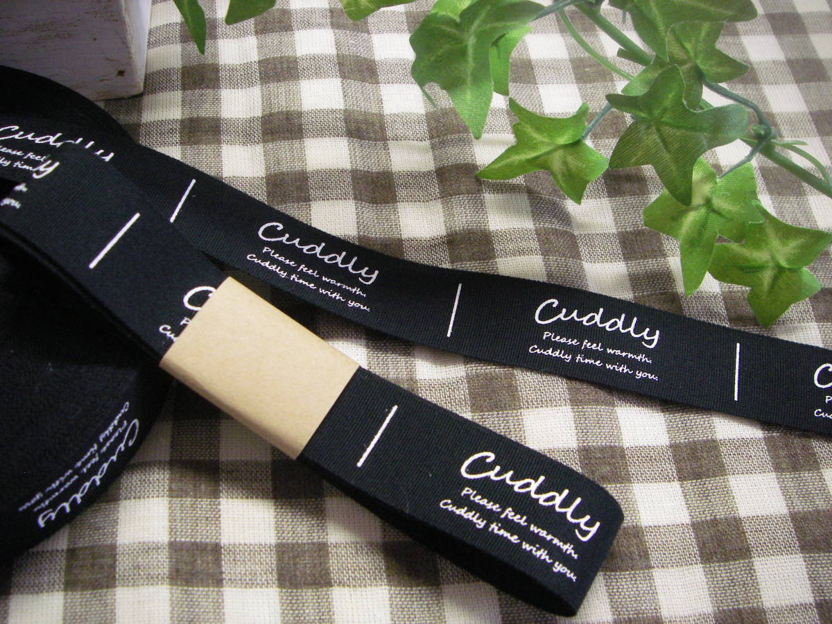 【数量5】★№085 HASHIATOYA カラータグ 黒×白 20mm幅 1柄×24枚=24枚拍卖