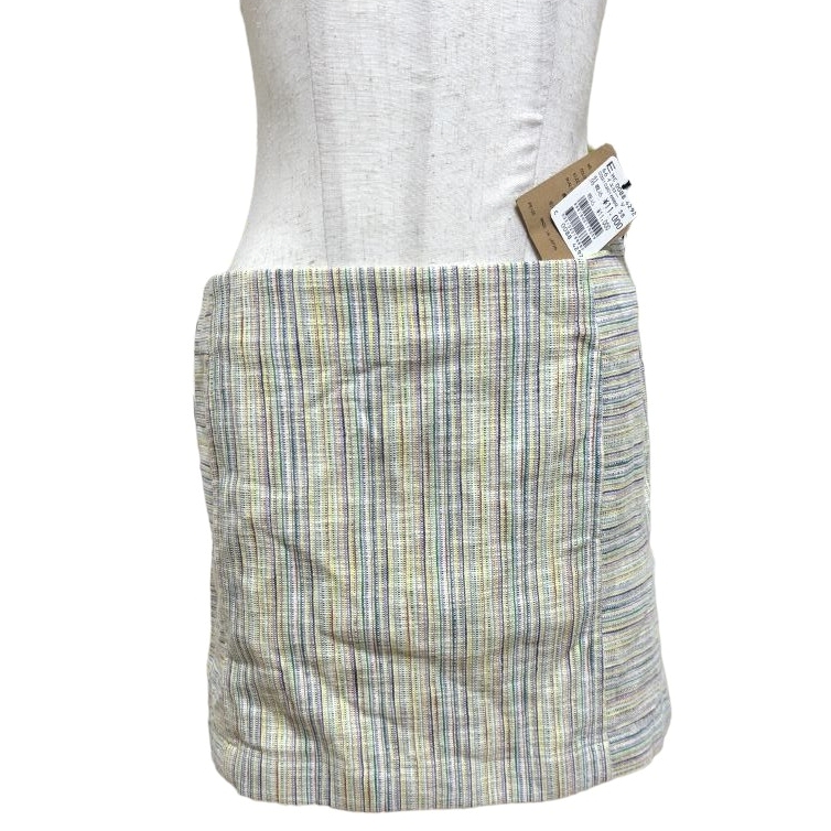 Mansart レディース ミニスカート タイトスカート 夏 カラフルストライプ M拍卖