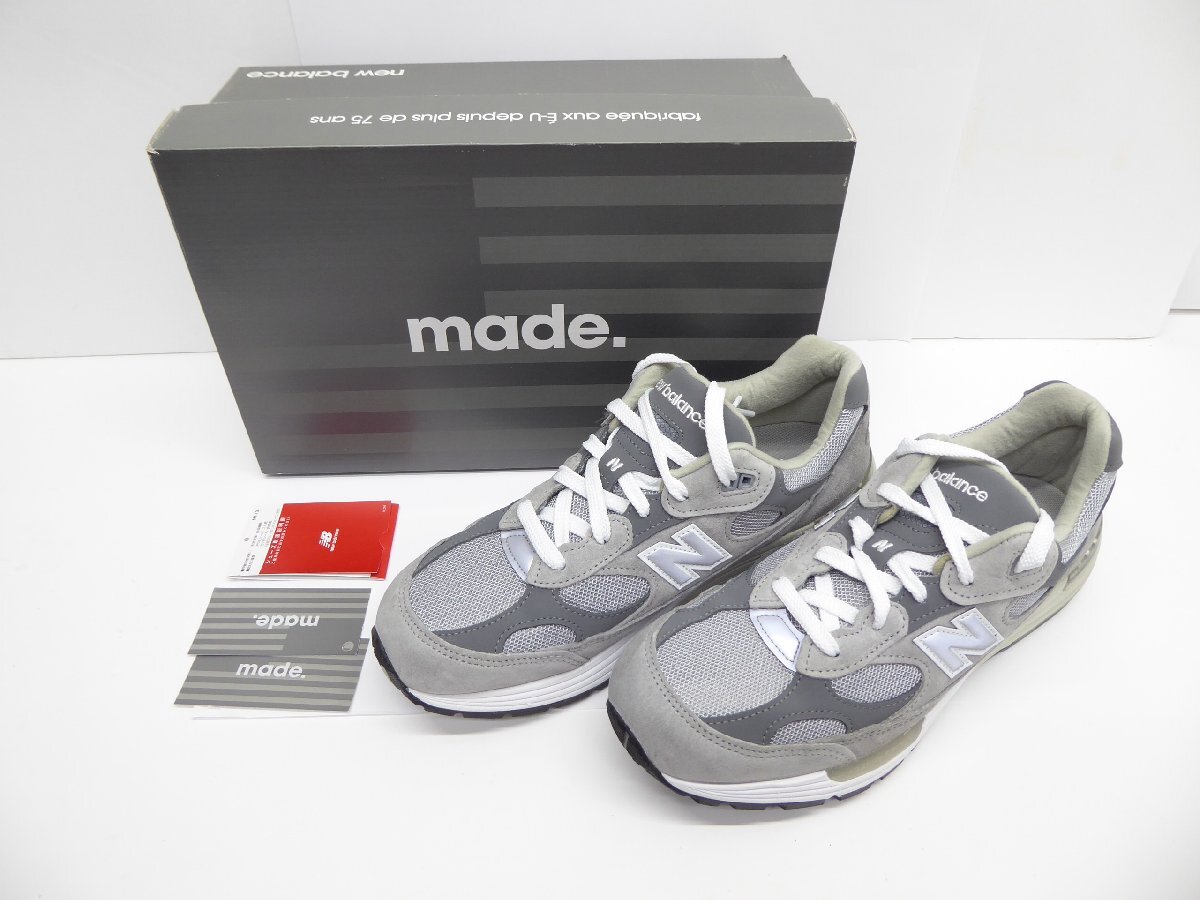 New Balance ニューバランス M990GR GRAY MADE IN USA size27.0cm 靴 スニーカー △WT2943拍卖