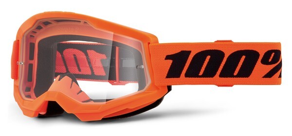 MXゴーグル 100% ゴーグル 23fa STRATA2 ネオンオレンジ モトクロス 正規輸入品 WESTWOODMX拍卖