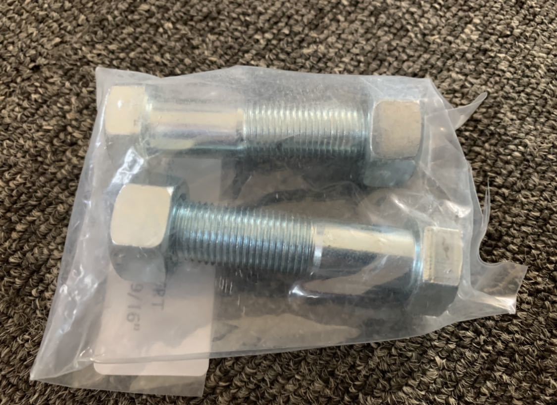 59~64 インパラ フロントロアーアームボルト 9/16inc。ベルエア ビスケイン シボレー ブッシュボルト ハイドロ ローライダー拍卖