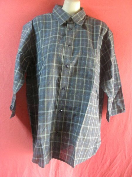 USED Huntington Club シャツ サイズL 紺系拍卖