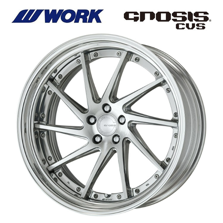送料無料 ワーク GNOSIS CVS STEP RIM ミドルコンケイブ STANDARD Adisk 9J-21 +33~-19 5H-114.3 【1本単品 新品】拍卖