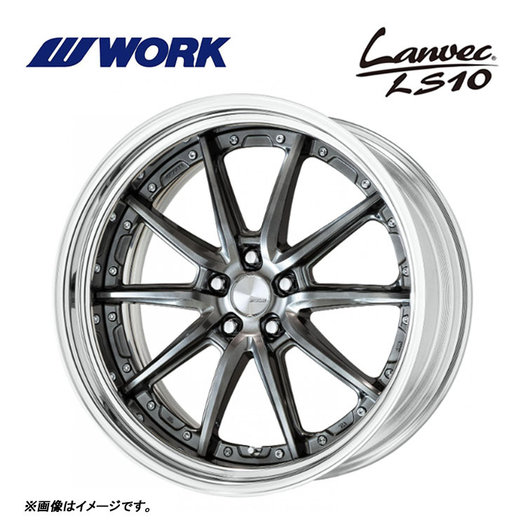 送料無料 ワーク Lanvec LS10 STEP RIM DEEP RIM Odisk 11J-19 +85~-18 5H-100 (19インチ) 5H100 11J+85~-18【1本単品 新品】拍卖