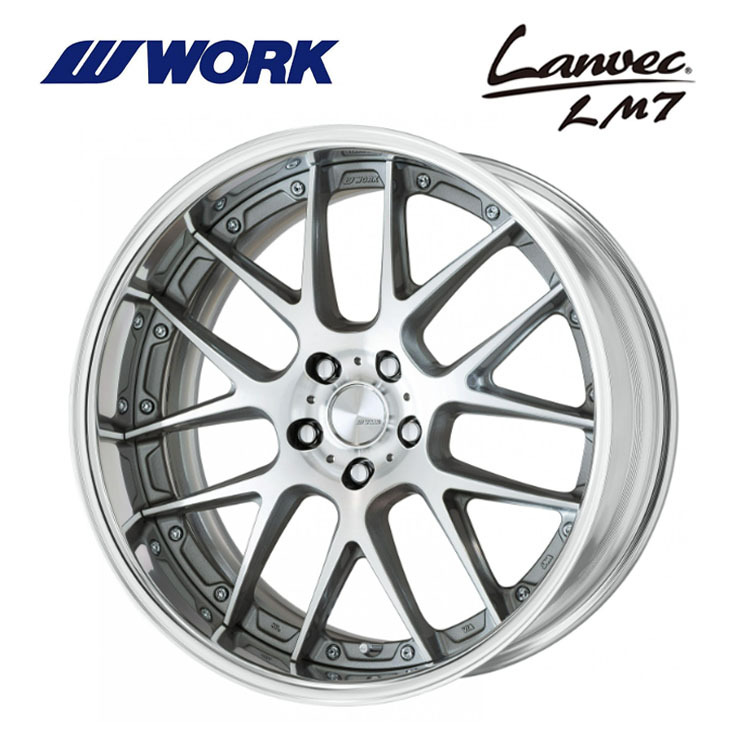 送料無料 ワーク Lanvec LM7 FULL REVERSE DEEP RIM Odisk 11J-19 +85~-10 5H-100 (19インチ) 5H100 11J+85~-10【4本セット 新品】拍卖