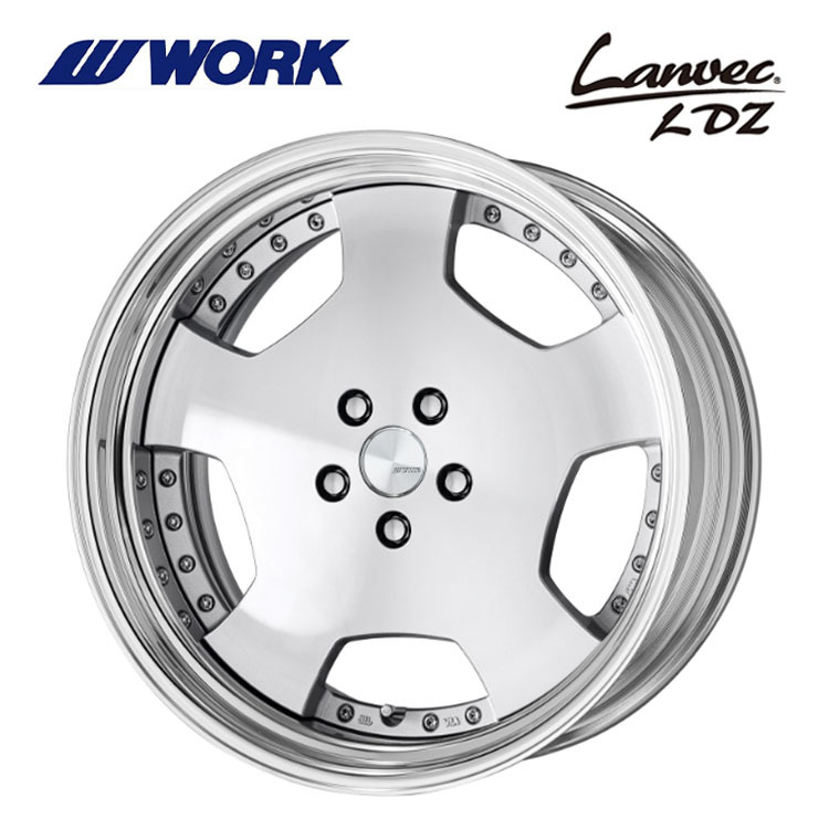 送料無料 ワーク LANVEC LDZ STEP RIM DEEP RIM Odisk 10J-19 +76~-6 5H-114.3 (19インチ) 5H114.3 10J+76~-6【2本セット 新品】拍卖