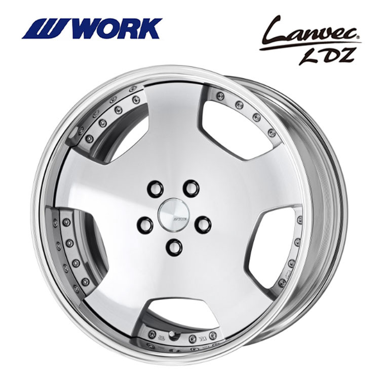 送料無料 ワーク LANVEC LDZ FULL REVERSE DEEP RIM Odisk 9.5J-19 +8~-4 5H-114.3 (19インチ) 5H114.3 9.5J+8~-4【2本セット 新品】拍卖