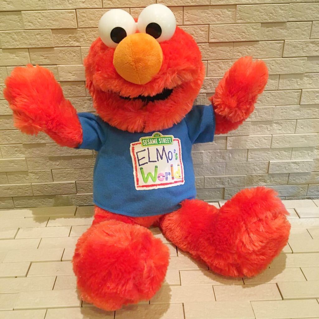 匿名送料込み 美品 レア エルモ×オムロン ぬいぐるみ セサミ・ストリート SESAME STREET 拍卖