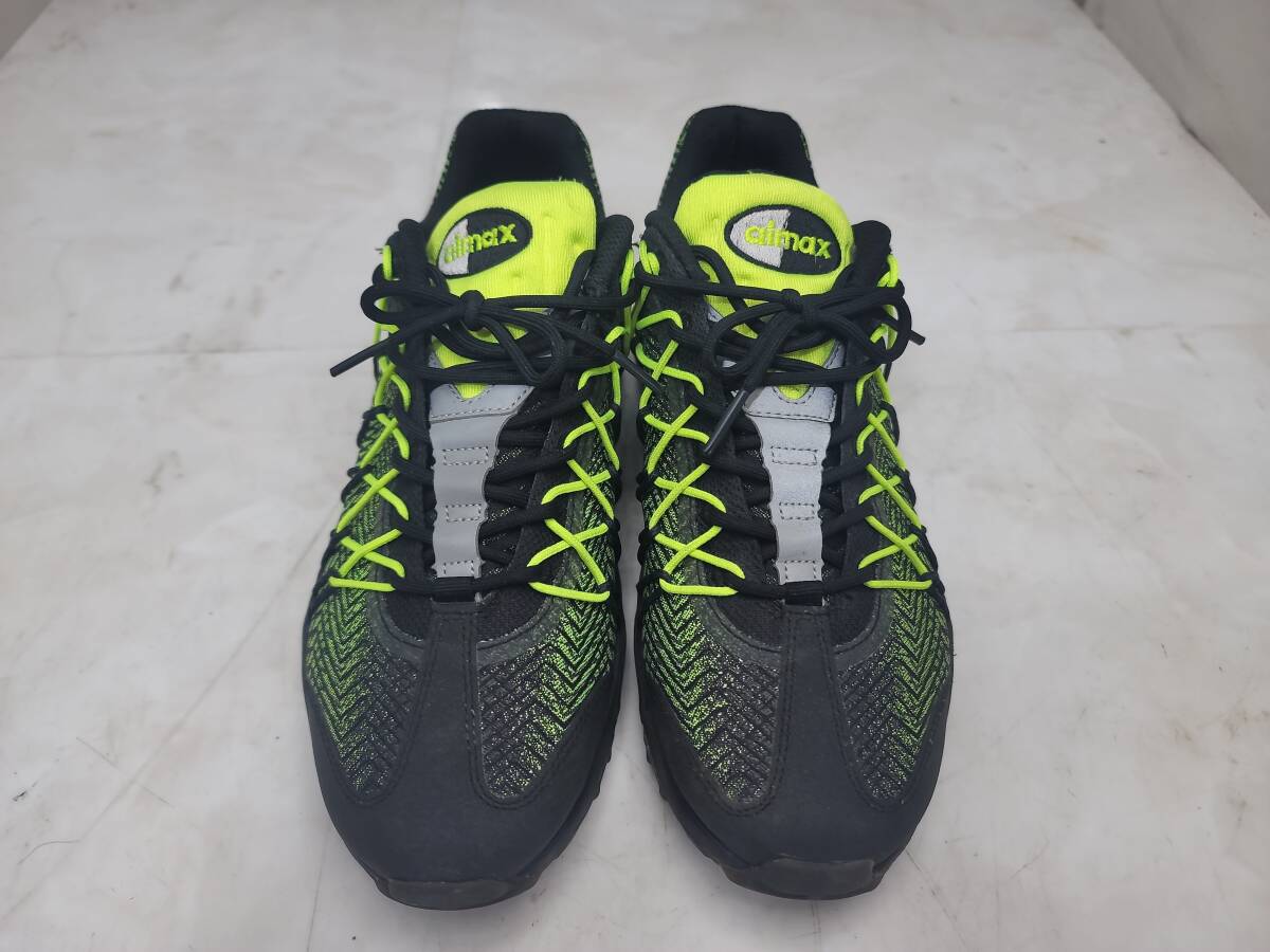 ▲R▲NIKE AIR MAX 95 ULTRA JCRD ナイキ エアマックス95 ウルトラ ジャガード ブラック 26cm K2407-005拍卖