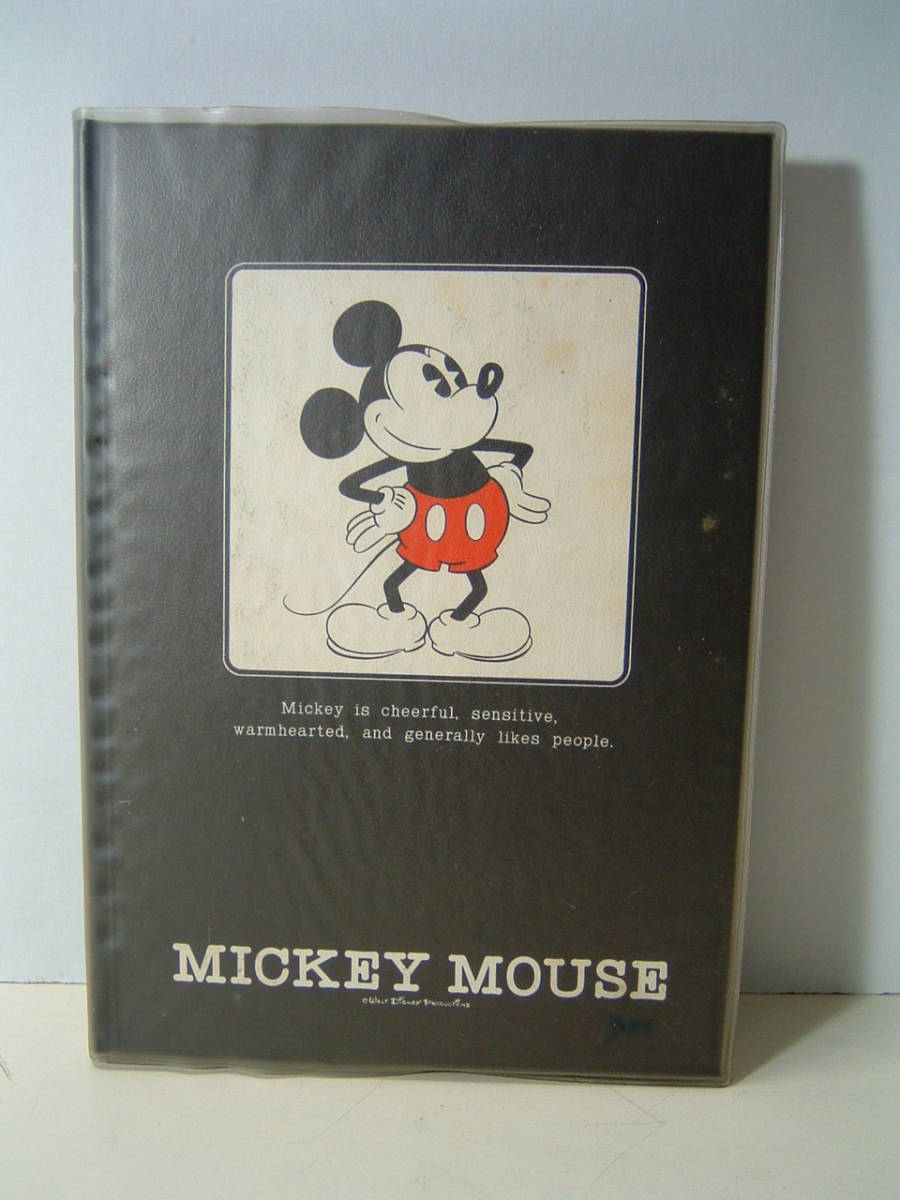 昭和レトロ ㈱リリック東京製 MICKEY MOUSE ミッキーマウス 自由日記帳 未使用デッドストック品 970~80年代拍卖
