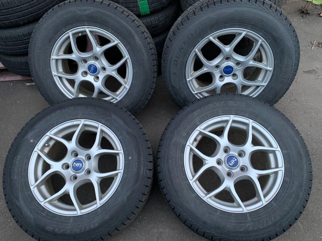 Y1128 215/70R16 100Q dunlop ダンロップ 2015年 PCD114.3 5H 6.5J offset 40 rav4 4本セット バリ拍卖