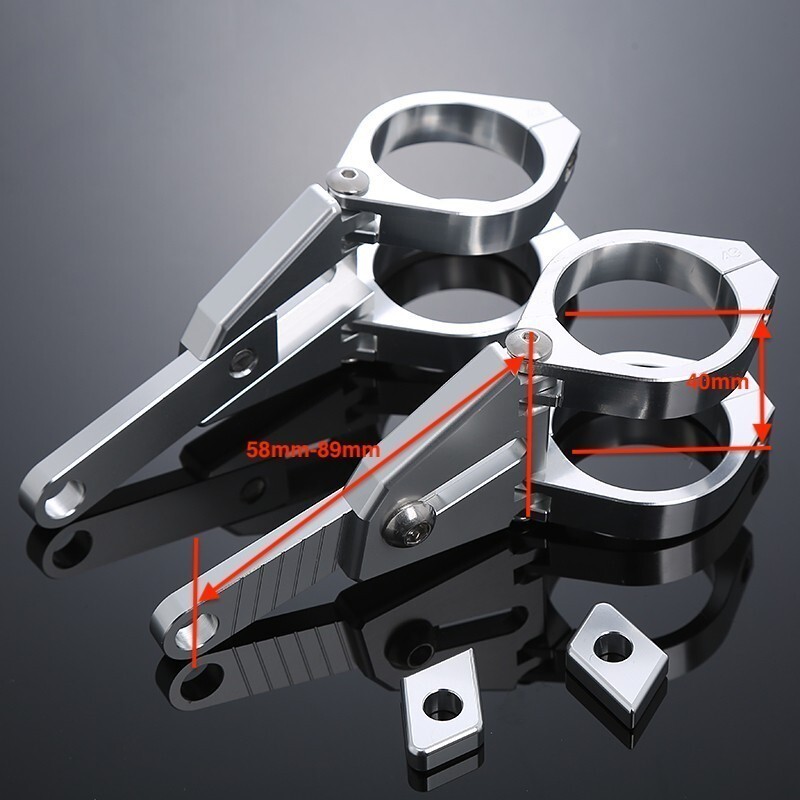 AL削出し アジャスタブルヘッドライトブラケット36mm YAMAHA セロー SRX400 XJ400Z FZ400R RZV500R XJ750 13034X36B拍卖