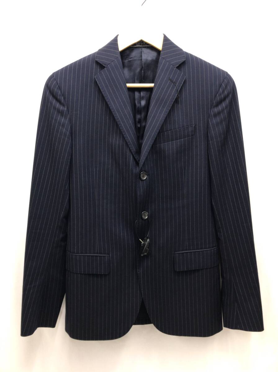 RALPH LAUREN ラルフローレン テーラードジャケット ストライプ ネイビー サイズ34 メンズ SS-288245拍卖