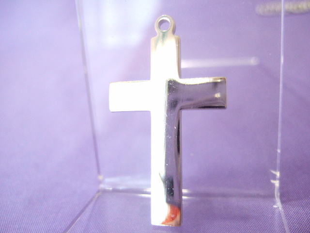 横浜最新 ペンダントクロス♪魅惑の鏡面角型十字架50cm チェーン付き メンズレディース Cross守護魔除け 送料220円ξbalnξξネックレス149拍卖