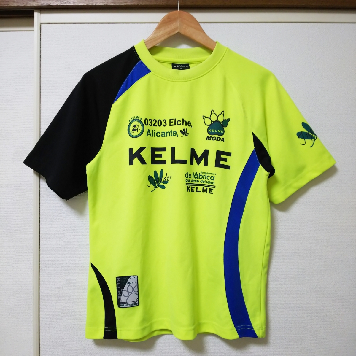 【サッカー・フットサル】KELME ケルメ 半袖 プラクティスシャツ Sサイズ ライトグリーン拍卖
