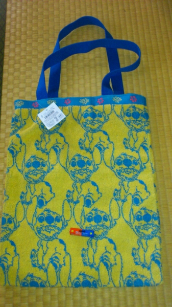 【7】リロ&スティッチ●タオル生地●トートバッグ●ディズニー●スティッチ●拍卖