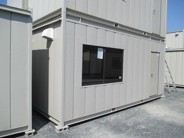 【滋賀発】スーパーハウス コンテナ 物置 ユニットハウス 4坪 中古 仮設 プレハブ 収納 倉庫 事務所 8畳 車屋  サイズ 5450×2300×2670拍卖