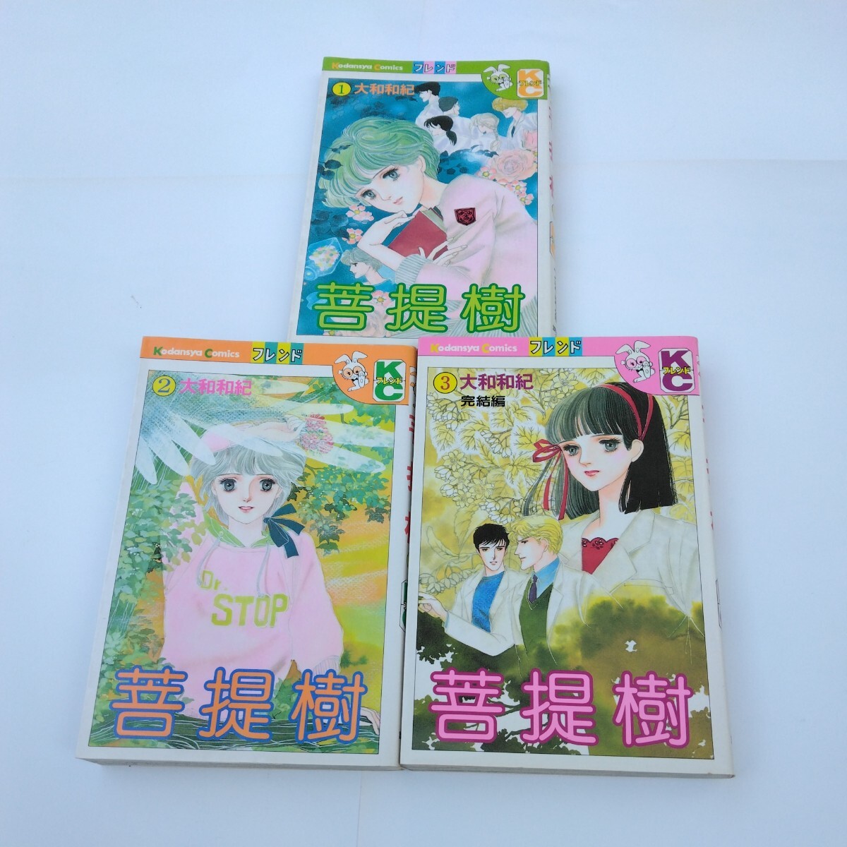 大和和紀 菩提樹(ぼだいじゅ)全3巻セット(全初版本)フレンド講談社コミックス 当時品 保管品 絶版本拍卖