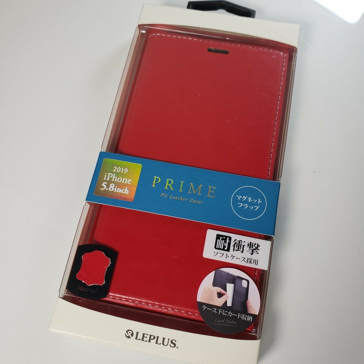 iPhone 11 Pro 手帳型ケース レッド 1004拍卖