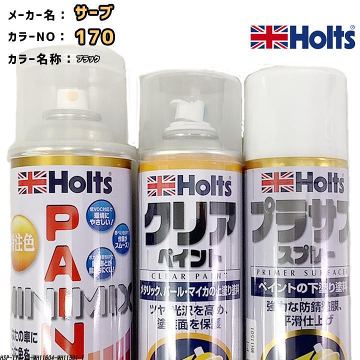 holts ペイントスプレー サーブ 170 ブラック ホルツ MINIMIX クリアスプレー プラサフ ホワイトスプレー セット拍卖