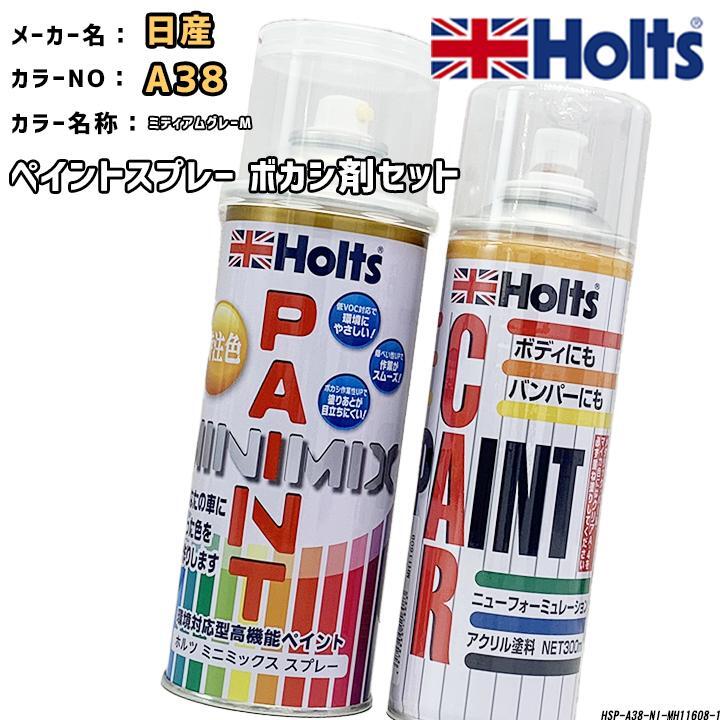 holts ペイントスプレー 日産 A38 ミディアムグレーM ホルツ MINIMIX ボカシ剤スプレーセット拍卖