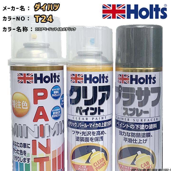 holts ペイントスプレー ダイハツ T24 ココアベージュマイカメタリック ホルツ MINIMIX クリアスプレー プラサフ グレースプレー セット拍卖