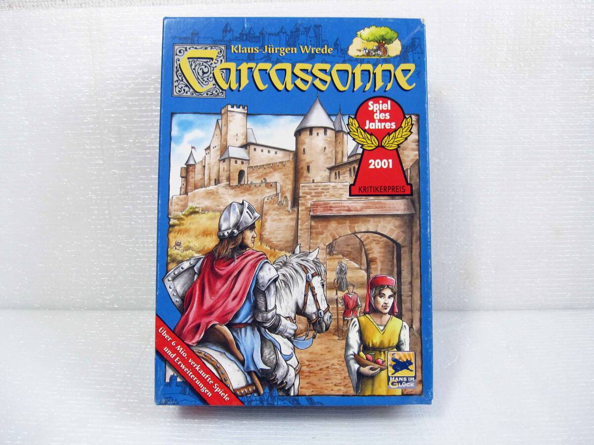 【オマケ付】【付属品完備】【禁煙・ペット不在 保管】 カルカソンヌ 海外 戦略 ボードゲーム の名作 日本語 解説書 付 カタン 好きの方等拍卖