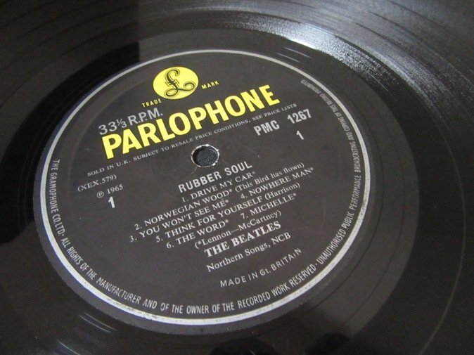 BEATLES★Rubber Soul UK Y/B Parlophone mono オリジナル MAT-1 ラウドカット CBSコントラクトプレス拍卖