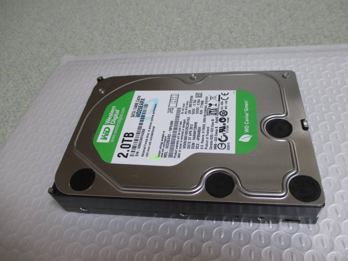 ☆WD(ウエスタンデジタル) 3.5インチ HDD 2TB (2000GB)拍卖