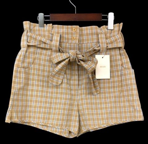 新品 ポーランド製 BELIZE リボンベルト付き ショートパンツ M 輸入 インポート NOVA SHORT 海外ブランド拍卖