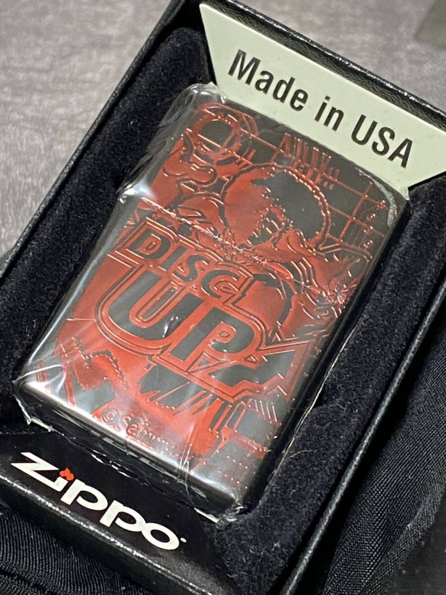 zippo DISC UP RED 前面加工 希少モデル 2020年製 ディスクアップ ケース 保証書付き拍卖