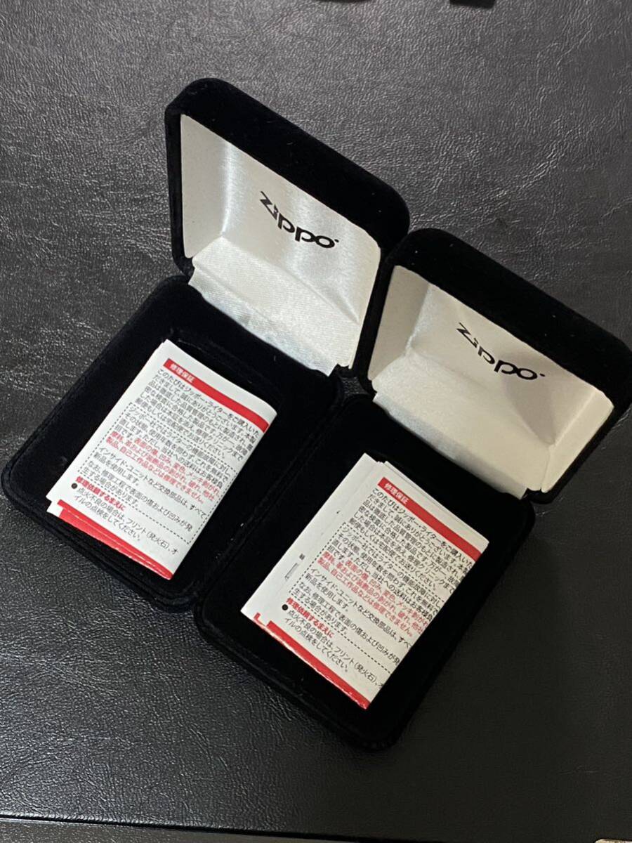 zippo ベロアケース 保証書付き 2点 レギュラーサイズ拍卖