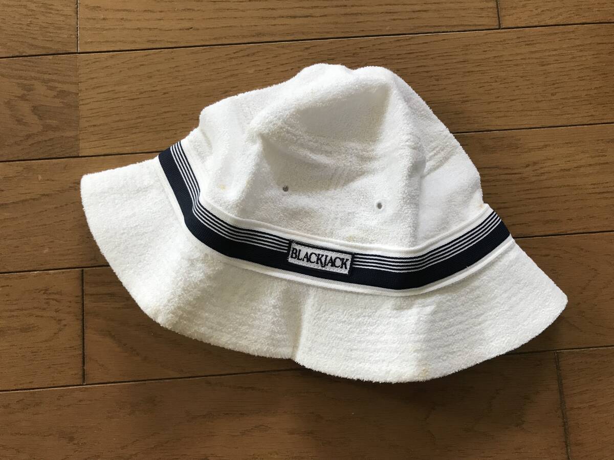 当時物 未使用 デッドストック Mizuno ミズノ BLACK JACK 帽子 キャップ テニス サイズ:M HF3234拍卖