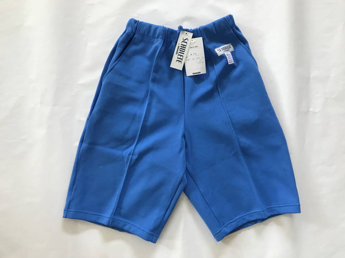 当時物 未使用 デッドストック ゴールドウィン SCHOLETE ハーフパンツ 体操服 品番:SNLR-590 サイズ:L(胴囲66)  HF3518拍卖