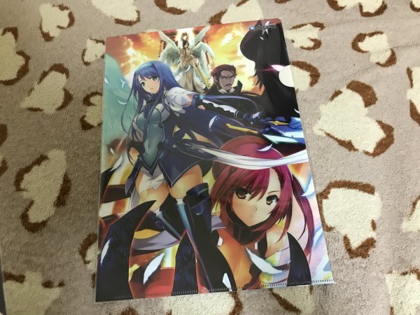 d082クリアファイル 超昂神騎エクシール (ALICESOFT)  特典 おにぎりくん 超昂天使エスカレイヤー拍卖