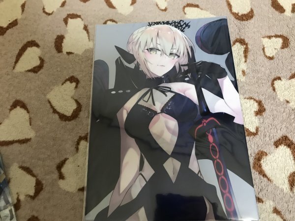 d084クリアファイル FGO Fate Grand Order セイバー・オルタ(林けゐ) /PALE LIGHT 着せ替え拍卖