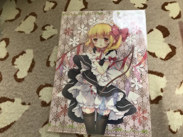 d078クリアファイル 東方Project フラン(青桐静) /kuma chocolate 特典拍卖