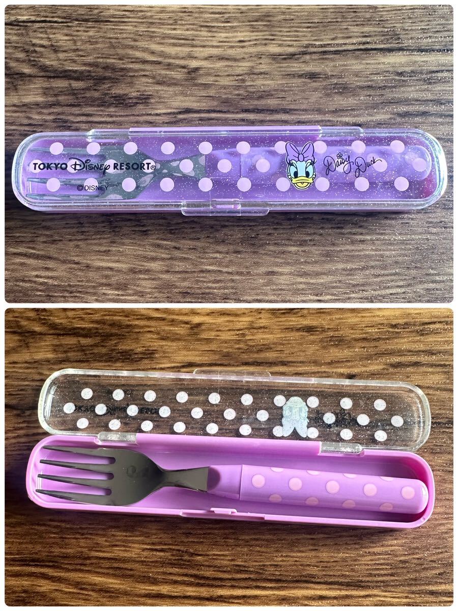 【廃盤レア】未使用ディズニーランド購入 デイジー ドット柄お弁当フォーク 大人気拍卖