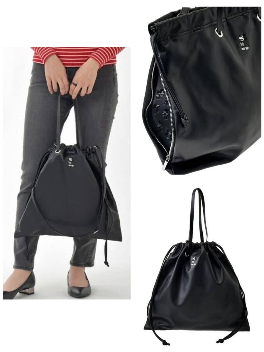 新品ディズニー購入 ラム革のようか柔らかいショルダー2wayバッグ ミッキー刺繍拍卖