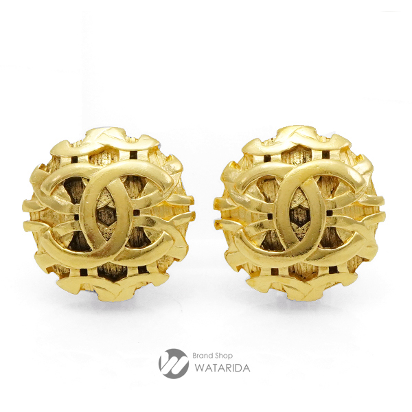 シャネル CHANEL イヤリング ココマーク 2 5 GP 箱付 送料無料拍卖