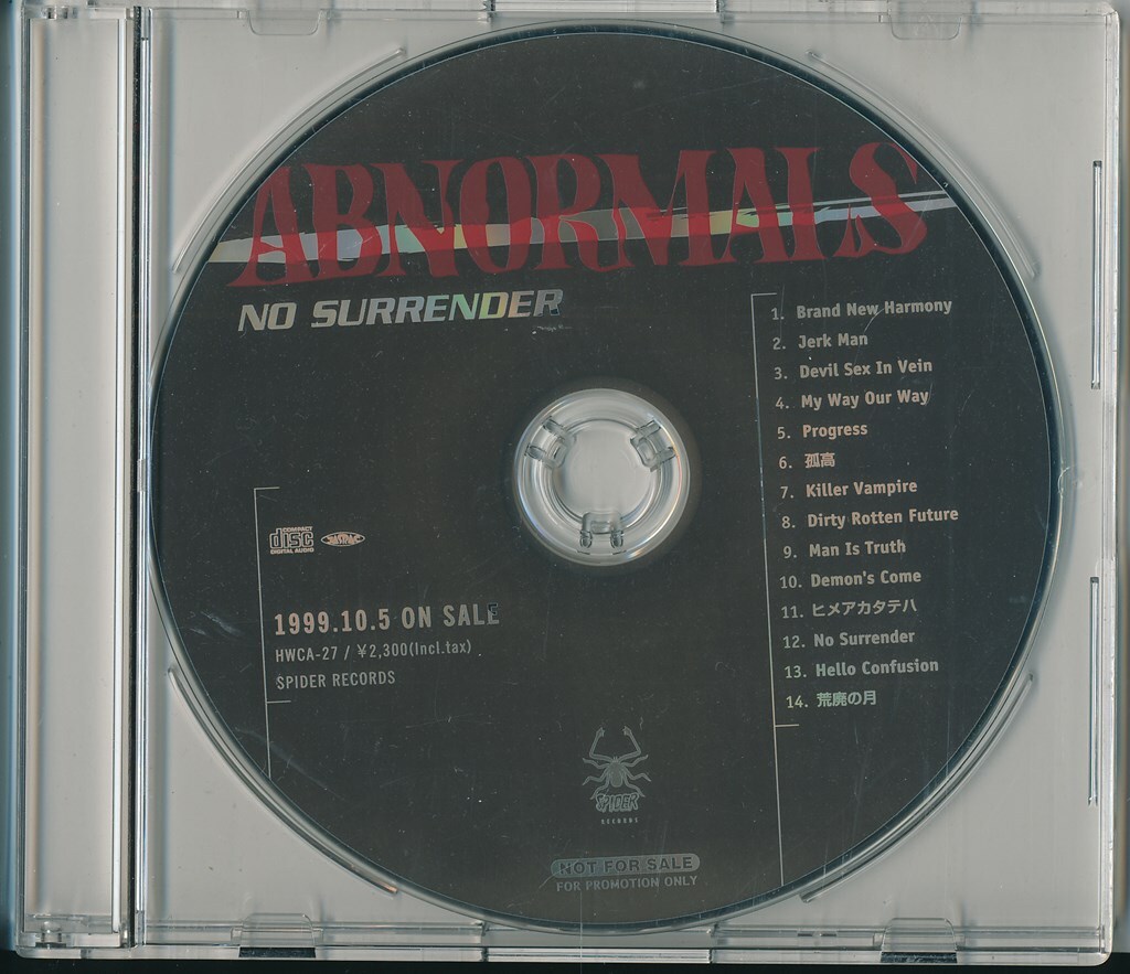 ABNORMALS / アブノーマルズ / NO SURRENDER /中古CD!71693拍卖