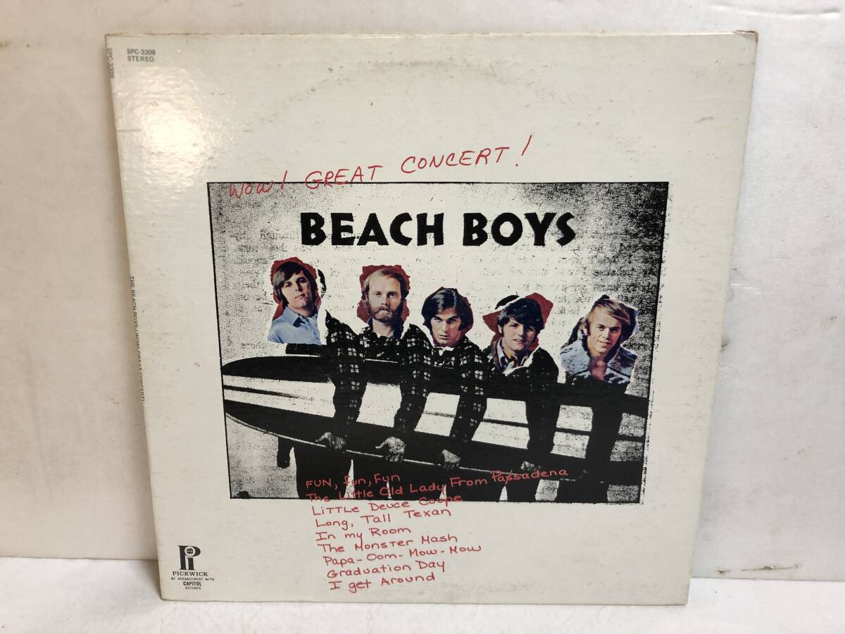 40701S US盤 12inch LP★THE BEACH BOYS/WOW! GREAT CONCERT!★SPC-3309拍卖