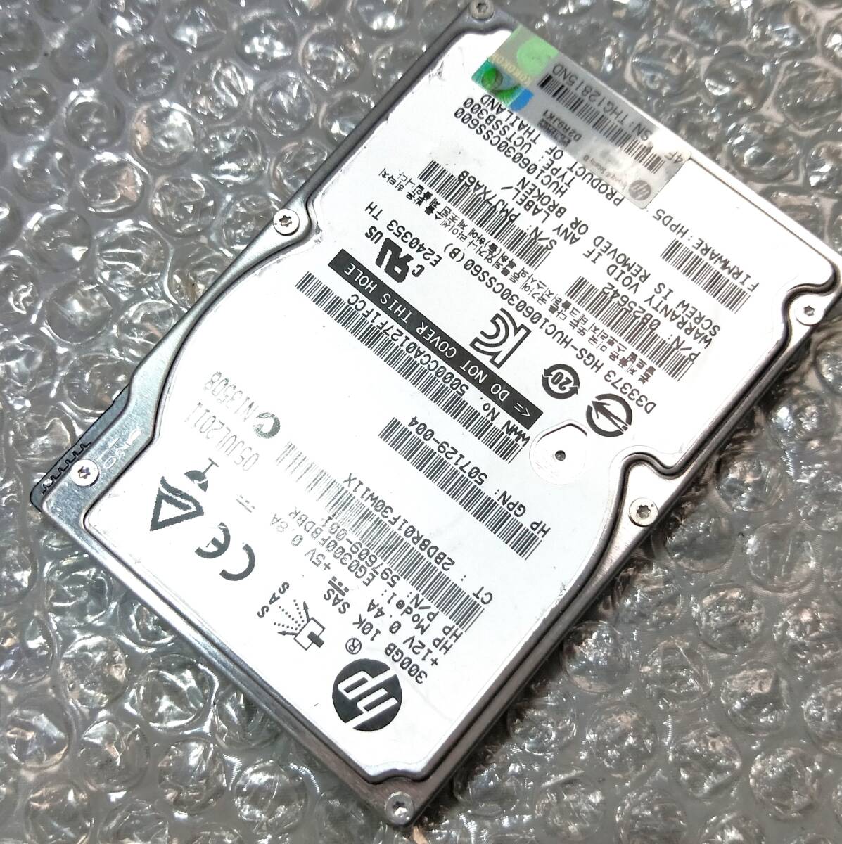 【中古パーツ】 2.5イン HP EG0300FBDBR 10K SAS 300GB HDD 正常品 1台■ SAS 2538拍卖