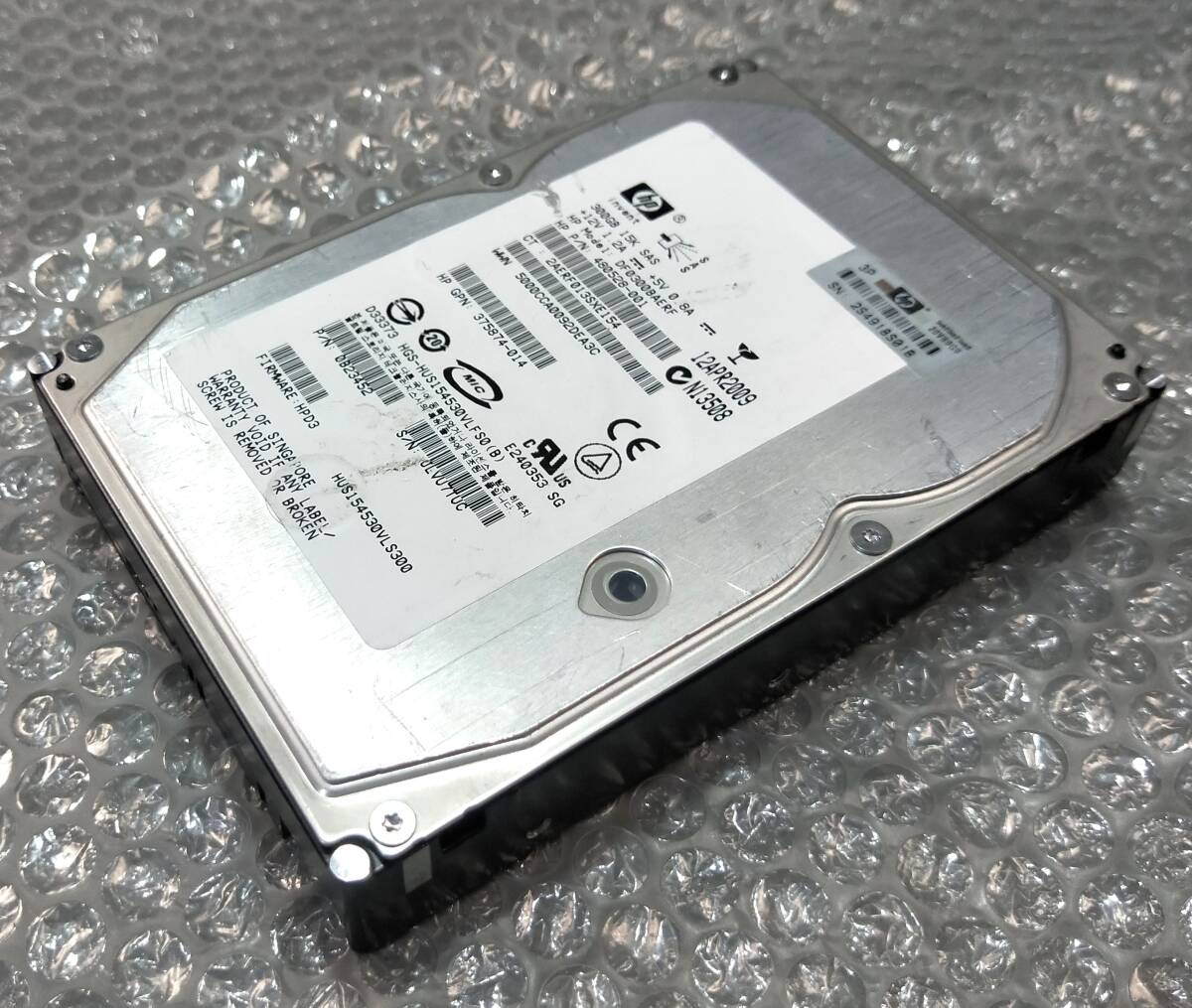 【中古パーツ】 3.5インチ HP DF0300BAERF 15K SAS 300GB HDD 正常品 1台■ SAS 2076拍卖