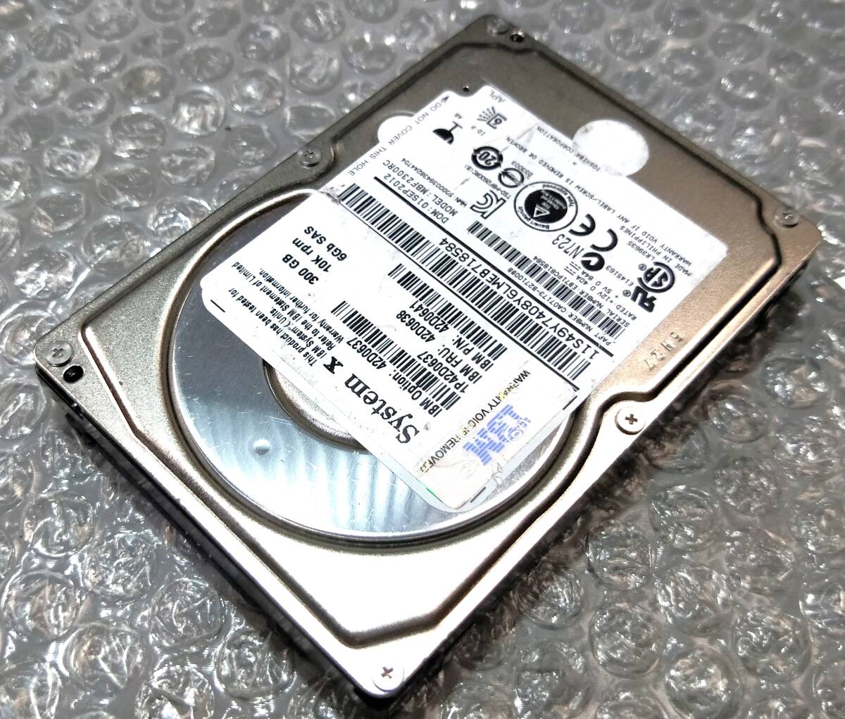 【中古パーツ】 2.5インチ System X MBF2300RC 10K SAS 300GB HDD 正常品 1台■ SAS 2625拍卖