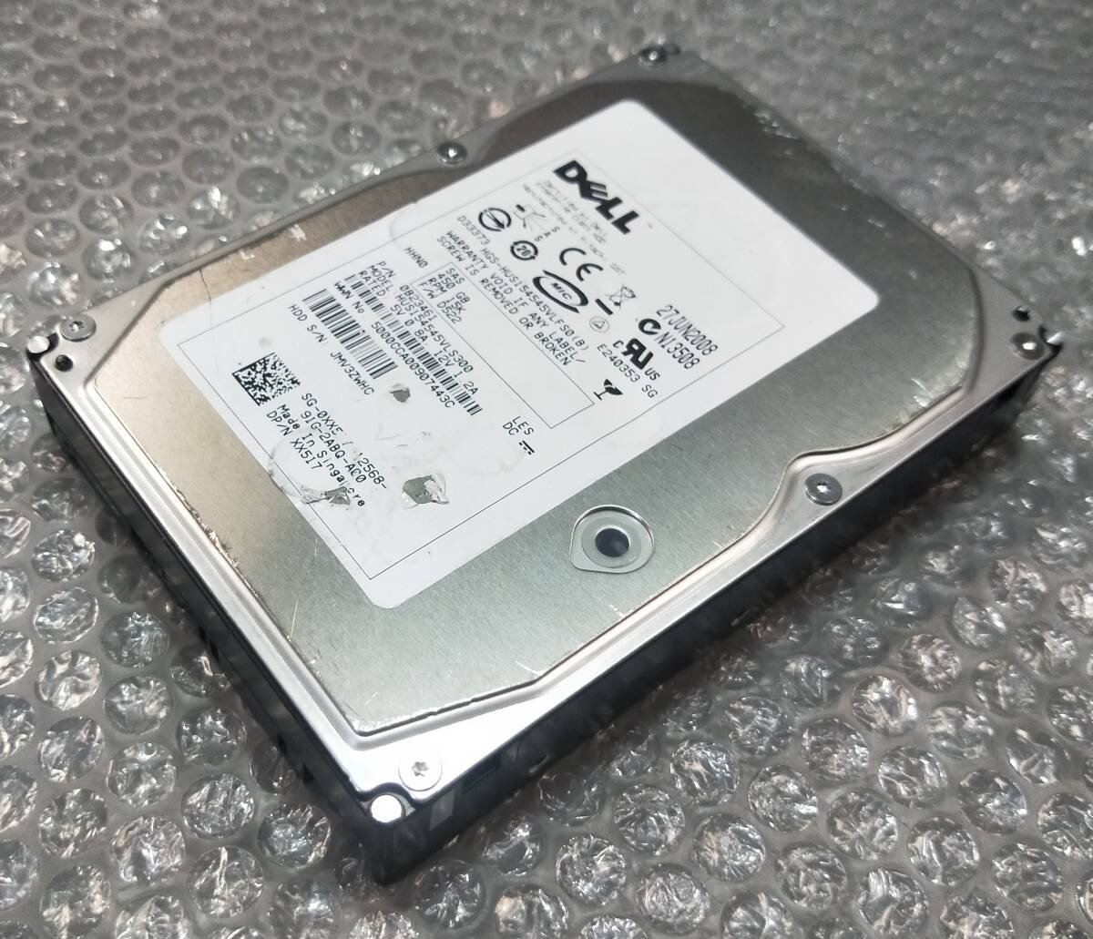 【中古パーツ】 3.5インチ DELL HGS-HUS154545VLFS0(B) 15K SAS 450GB HDD 正常品 1台■ SAS 2136拍卖